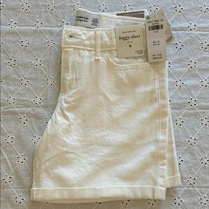 Abercrombie Kids Cream Shorts with Lace Detail